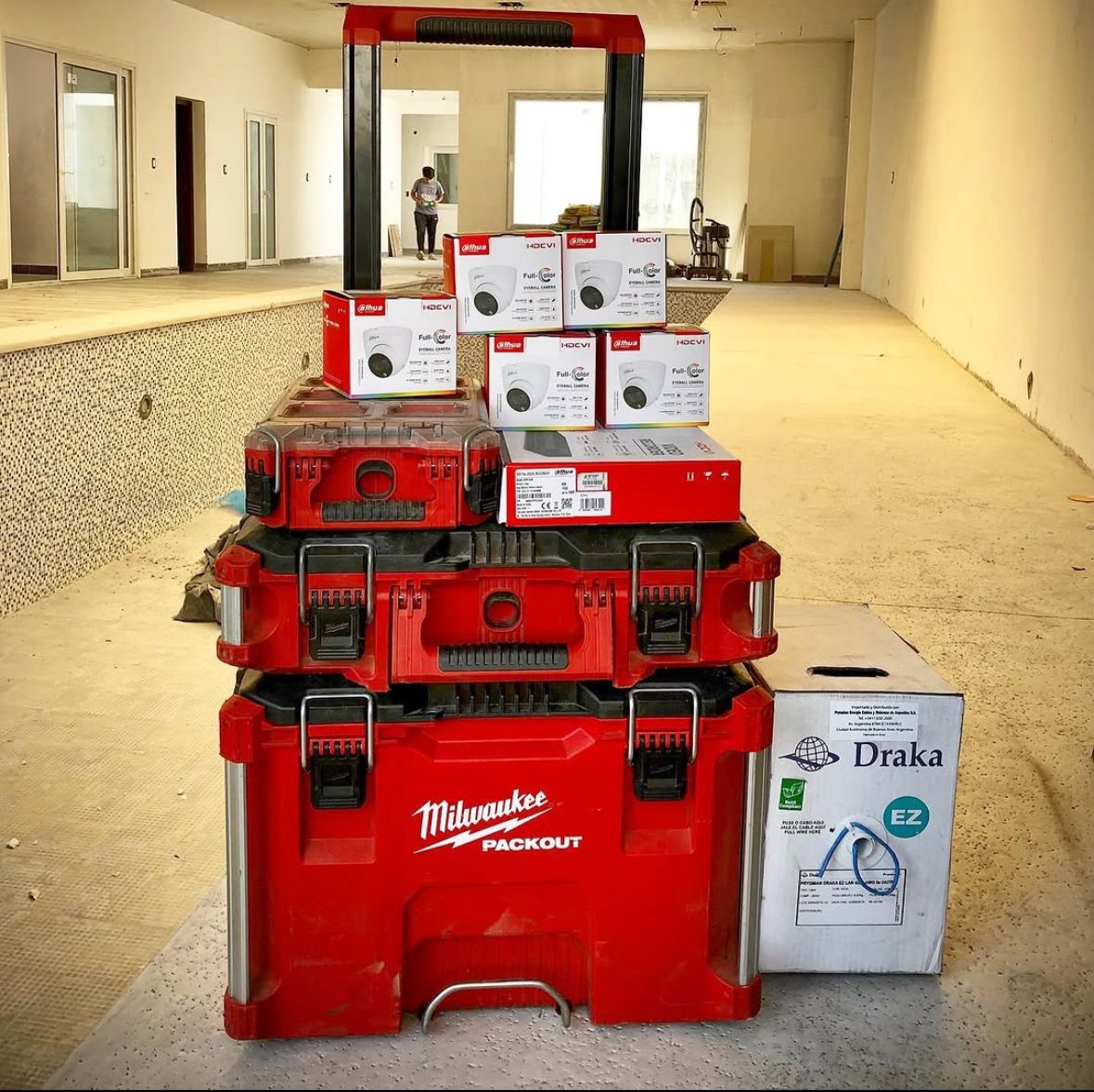 Instalacion en comercio en construccion